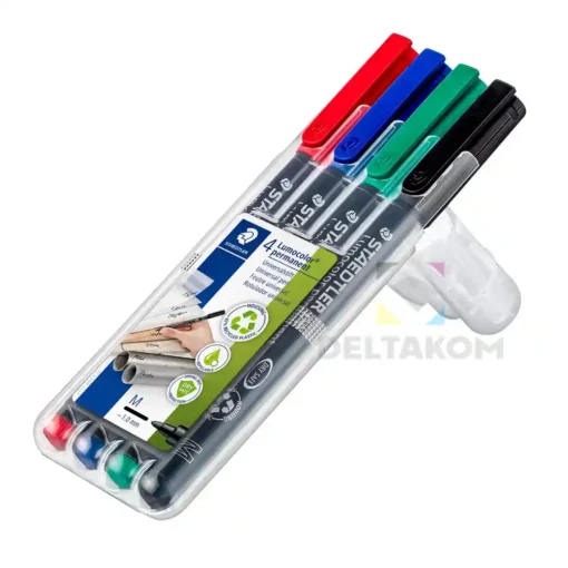 Flomaster STAEDTLER Lumocolor 317 M – set 4 permanentnih markerjev