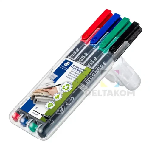 Flomaster STAEDTLER Lumocolor 318 F – set 4 permanentnih markerjev