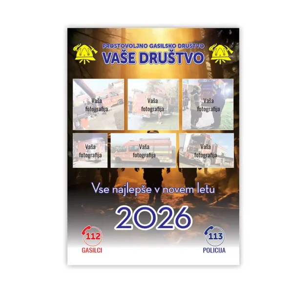 KOLEDAR GASILSKI 7-LISTNI MODEL 8