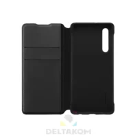 Ovitek Huawei Wallet case original črn notranjost