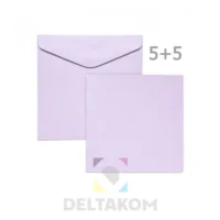 Set 145 mm SMOOTH kuverte+karton lavender