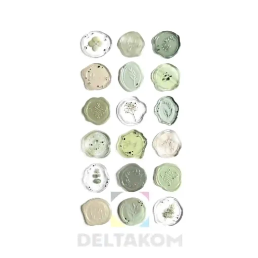 Nalepke STAMPS svetla zelena
