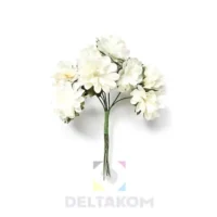 Papirnate rože Bunch DAHLIA bele