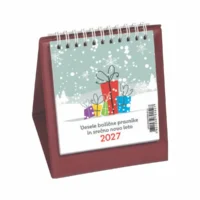 KOLEDAR NAMIZNI PIRAMIDA PVC BORDO