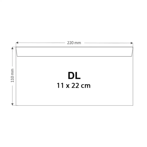 Kuverta amerikanka DL DIMENZIJA
