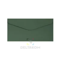 Kuverta DL GLADKA-SMOOTH Temno-zelena – elegantna temno zelena kuverta za vabila