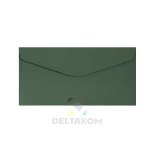 Kuverta DL GLADKA-SMOOTH Temno-zelena – elegantna temno zelena kuverta za vabila