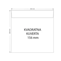 KUVERTA KVADRATNA 156 mm