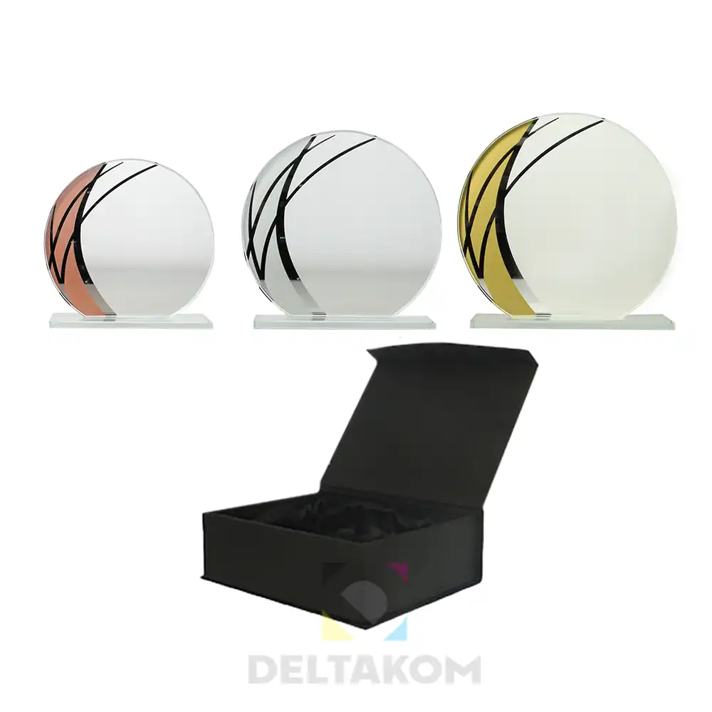 Steklena plaketa s škatlo GILIAN