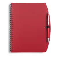 V2387-05 – Beležnica pribl. A5 s krogličnim peresom rdeča