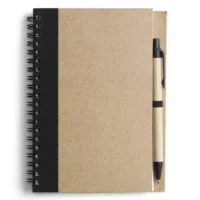 V2389-03 – Beležnica približno A5 s krogličnim peresom Salvatore črna