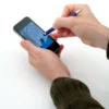 V3245-04 – Kemični svinčnik s touch gumo mornarsko modra