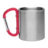 Kovinski vrč 210 ml s sponko za karabin Easton_rdeča_Galerija 2