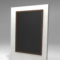 Lesena kredna tabla XL žgano rjava
