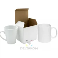 Škatla za 330 ml skodelico in latte skodelico bela