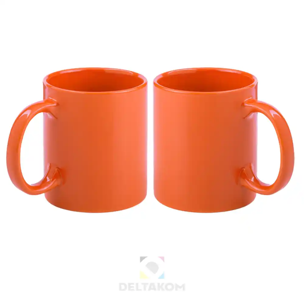 Skodelica keramična 350 ml oranžna dizajner