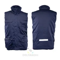 BENEFIT Brezrokavnik 7 ŽEPOV temno moder