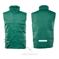 BENEFIT Brezrokavnik 7 ŽEPOV zelen