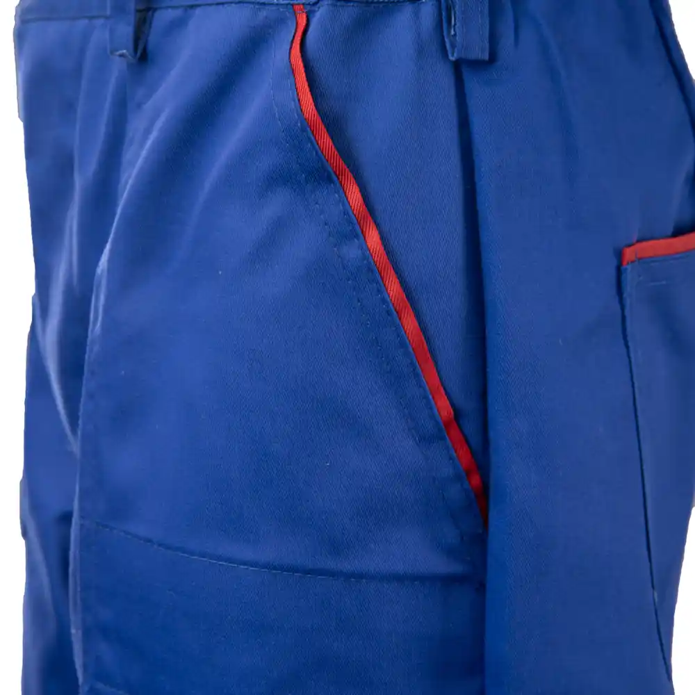 MAX-POPULAR Dolge delovne hlače Modra - slika 3