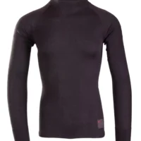 MAJICA Z DOLGIMI ROKAVI-Črna-galerija