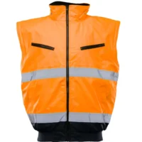 BOMBER JAKNA HI-VI 2W1 Mornarsko modra/rumena galerija14