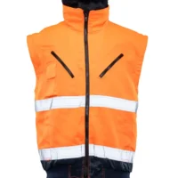 BOMBER JAKNA HI-VI 3W1 Mornarsko modra/oranžna galerija13