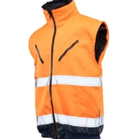 BOMBER JAKNA HI-VI 3W1 Mornarsko modra/oranžna galerija14