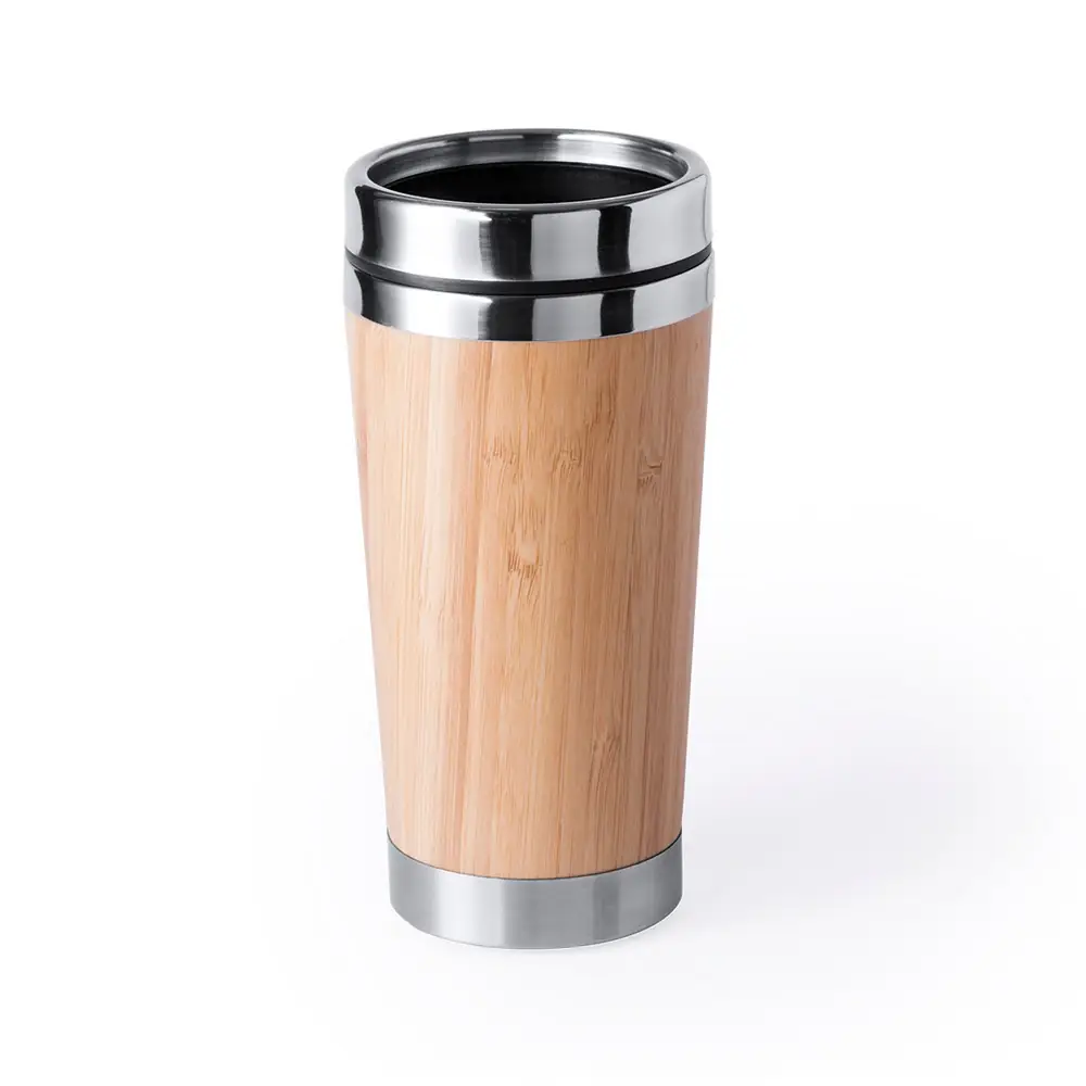 Bambusov termo vrč 500 ml rjava