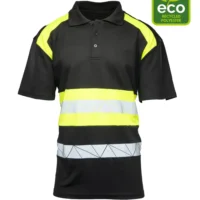 ECO RIVAL POLO MAJICA ČRNA/RUMENA Rumena (_y) galerija