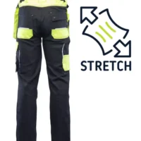 HLAČE Z VZDRŽEVALNIM PASOM SOLAR Črna in rumena galerija1