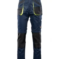 Hlače Mornarsko modra/rumena galerija