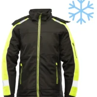 IZOLIRANA MEHKA jakna RIVAL črna/rumena