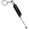 Keyring LED light bottle opener measuring tape 1m črna