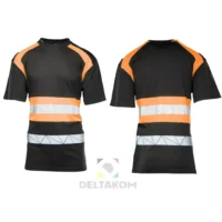 MAJICA DELOVNA ECO RIVAL črna-oranžna