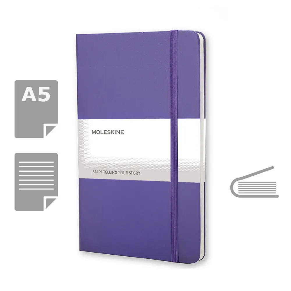 MOLESKINE beležnica pribl. A5 vijolična