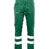 ODBOJNE HLAČE Zelena/smetanasta 17353 galerija11