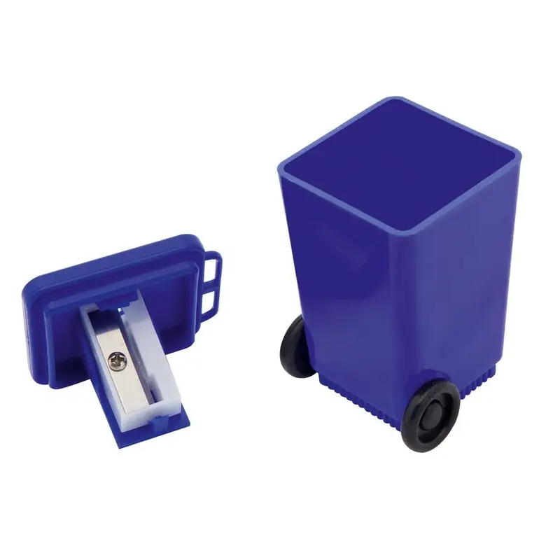 Pencil sharpener "trash can" navy blue_Galerija 1