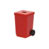 Pencil sharpener "trash can" rdeča