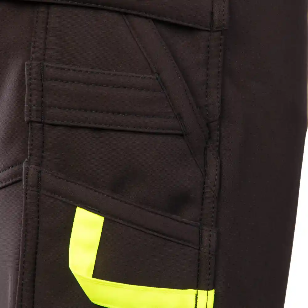 SEVEN_KINGS RIVAL SOFTSHELL IZOLIRANE HLAČE ČRNA/RUMENA - slika 4