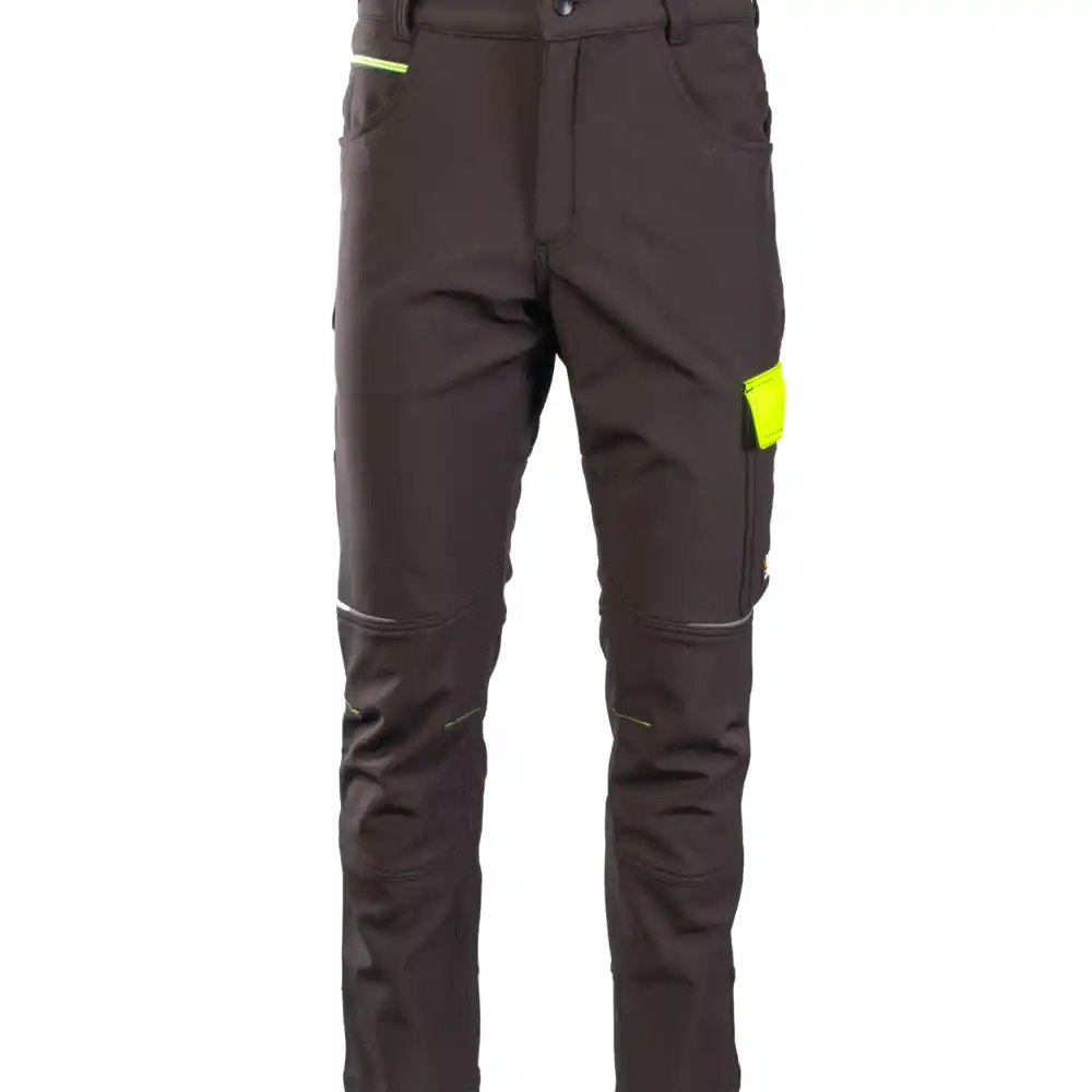 RIVAL SOFTSHELL IZOLIRANE HLAČE ČRNA/RUMENA