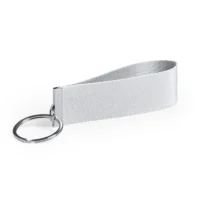 Obesek za ključe z obešalnikom bela