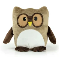 Plišasta sova vzglavnik Professowl svetlo rjava