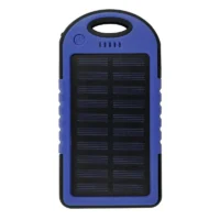 Vodoodporna banka energije 4000 mAh sončni polnilnik modra_Galerija 1