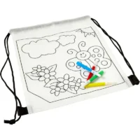 Vrečka z vrvico za barvice flomastri bela_Galerija 1