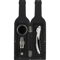 Komplet za vino 3 kosi črna