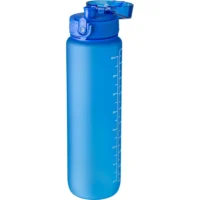 Motivacijska steklenica iz RPET-a 1000 ml svetlo modra
