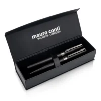 Pisalni set Mauro Conti kemično pero in roller Wirr črna