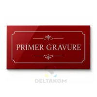 Plošča za graviranje 60 x 30 cm – mat rdeča za srebrno gravuro