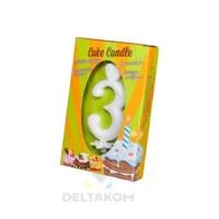 Sveča številka 3 za torto - rojstni dan