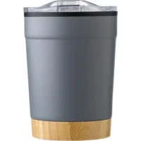 Termovka skodelica 300 ml z bambusovim detajlom Grafit